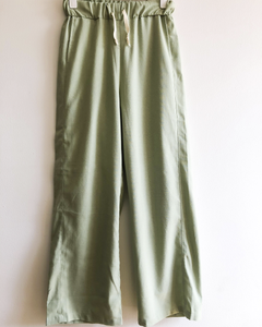 Pantalón Resorte Lino Mint