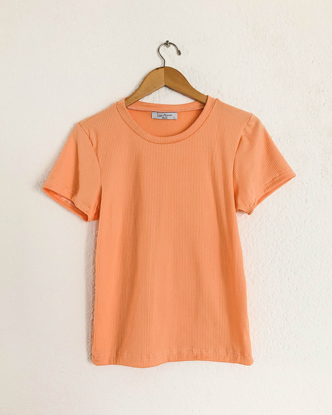 Blusa Básica Brush Melón